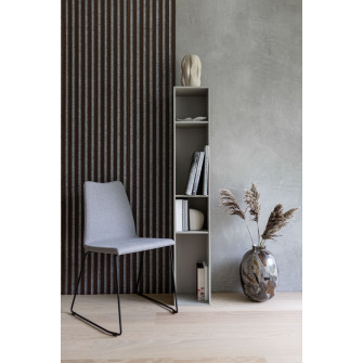 Wooden wall panel 2700 x 300mm (Grey - Dark oak)